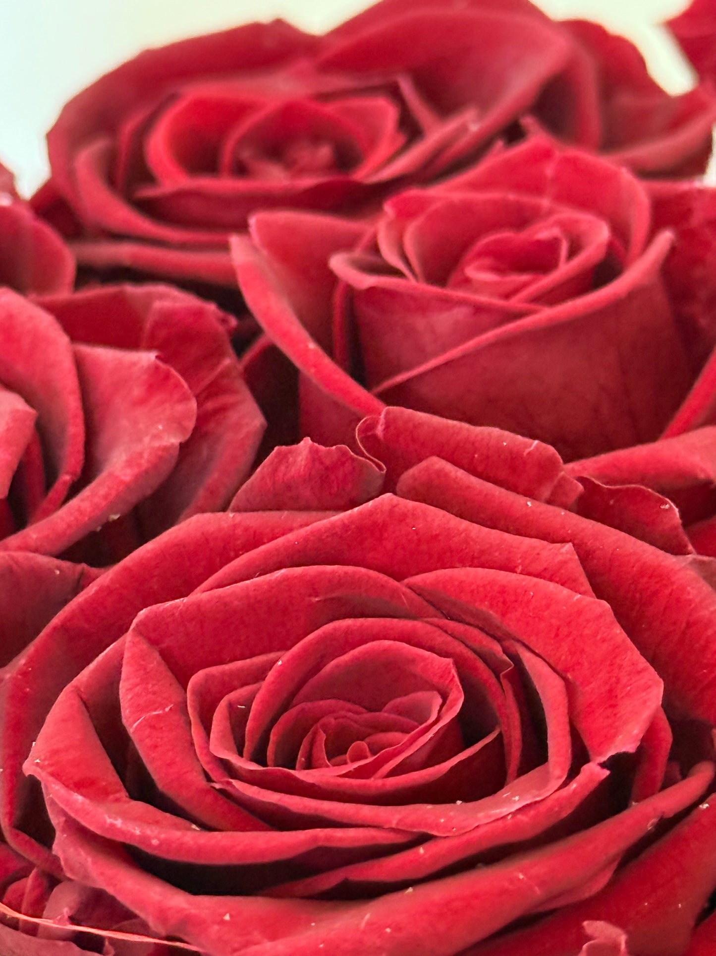 Caja de flores esmeralda